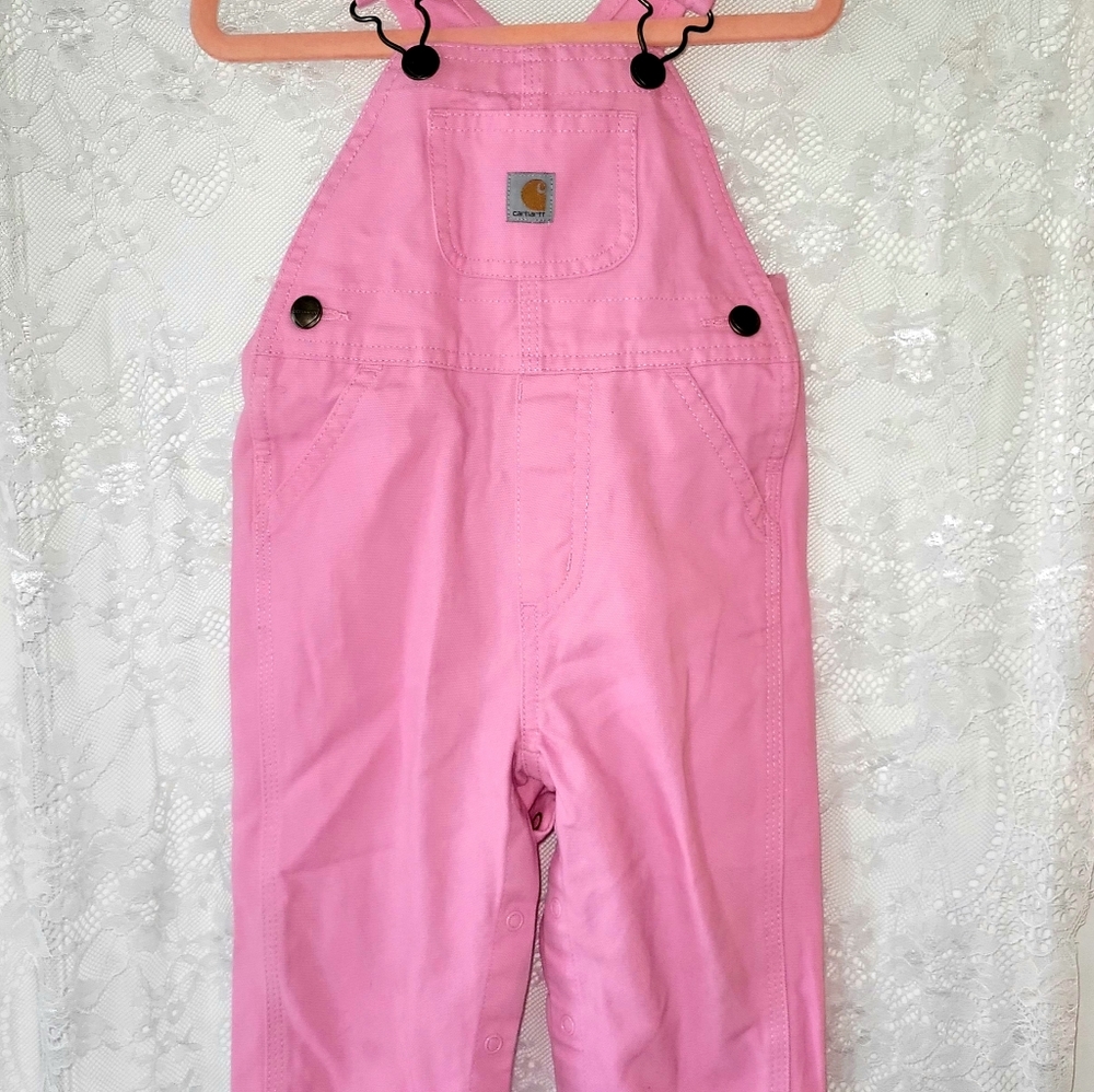9MO Baby Girl Pink Carhartt Overalls